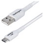 StarTech.com Cable Cargador USB-A a USB-C 3m, 3A, Carga Rápida, Transferencia Datos USB 2.0 0.48 Gbit/s, Blanco