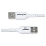 StarTech.com Cable Cargador USB-A a USB-C 3m, 3A, Carga Rápida, Transferencia Datos USB 2.0 0.48 Gbit/s, Blanco