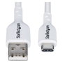 StarTech.com Cable Cargador USB-A a USB-C 3m, 3A, Carga Rápida, Transferencia Datos USB 2.0 0.48 Gbit/s, Blanco