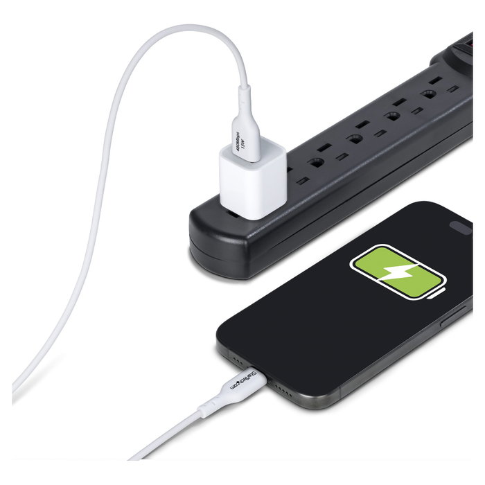 StarTech.com Cable Cargador USB-A a USB-C 3m, 3A, Carga Rápida, Transferencia Datos USB 2.0 0.48 Gbit/s, Blanco