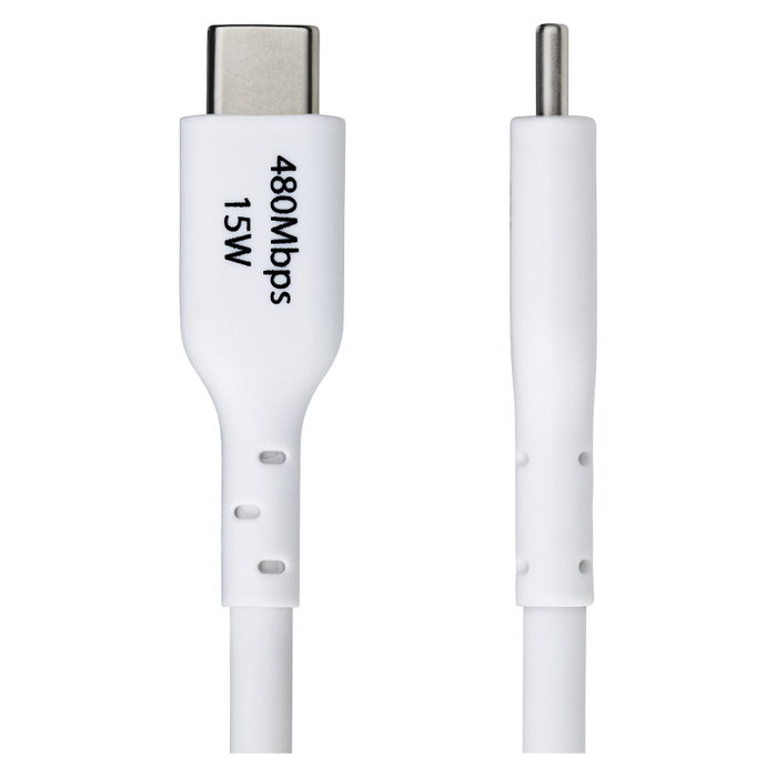 StarTech.com Cable Cargador USB-A a USB-C 3m, 3A, Carga Rápida, Transferencia Datos USB 2.0 0.48 Gbit/s, Blanco
