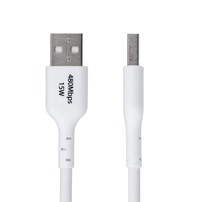 StarTech.com Cable USB-A a USB-C 3m USB2AC3MNCWHE, Carga Rápida 3A 15W USB 2.0, Color Blanco, Compatible con iPhone 15, Samsung Galaxy, iPad Pro, MacBook