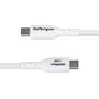 StarTech.com Cable USB-A a USB-C 3m USB2AC3MNCWHE, Carga Rápida 3A 15W USB 2.0, Color Blanco, Compatible con iPhone 15, Samsung Galaxy, iPad Pro, MacBook