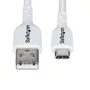 StarTech.com Cable USB-A a USB-C 3m USB2AC3MNCWHE, Carga Rápida 3A 15W USB 2.0, Color Blanco, Compatible con iPhone 15, Samsung Galaxy, iPad Pro, MacBook
