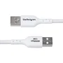 StarTech.com Cable USB-A a USB-C 3m USB2AC3MNCWHE, Carga Rápida 3A 15W USB 2.0, Color Blanco, Compatible con iPhone 15, Samsung Galaxy, iPad Pro, MacBook