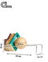 Hanah Home Toke - Soporte de libros de metal plateado con bola de tilo, 16.5 cm x 18 cm x 49 cm