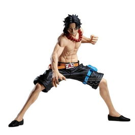 Banpresto Figura One Piece - Portgas D. Ace Grandista 20 cm, BP29392P, colección anime, PVC pre-pintado