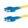 Lanview Cable de fibra óptica monomodo SC-SC dúplex OS2 9/125 LSZH 1m