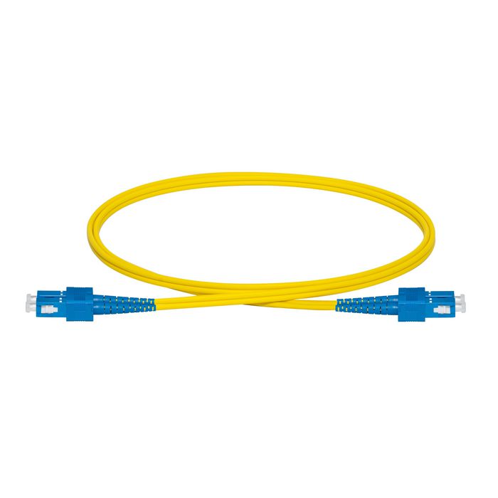 Lanview Cable de fibra óptica monomodo SC-SC dúplex OS2 9/125 LSZH 1m
