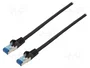GOOBAY Patch cord S/FTP Cat 6a RJ45 20m negro