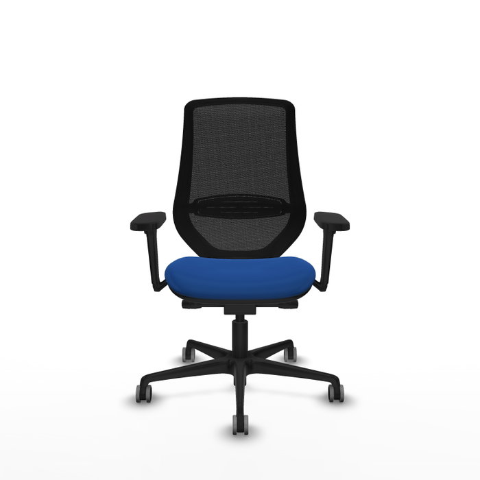 PIQUERAS Y CRESPO Silla de oficina Mardos con mecanismo Sincro/Traslack Azul y Negro