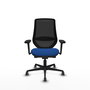 PIQUERAS Y CRESPO Silla de oficina Mardos con mecanismo Sincro/Traslack Azul y Negro
