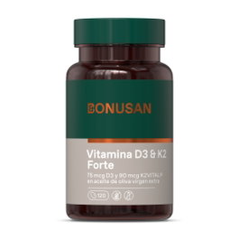 BONUSAN Vitamina D3 & K2 Forte 120 Perlas