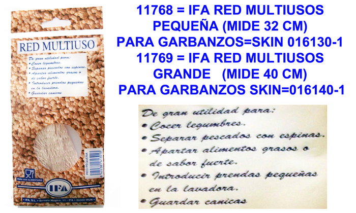 IFA RED MULTIUSOS PEQUEÑA (32 CM) ROJO IFA RED MULTIUSOS PEQUEÑA (32 CM) ROJO