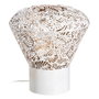 Ixia Lámpara de Mesa Blanco Rozado Metal