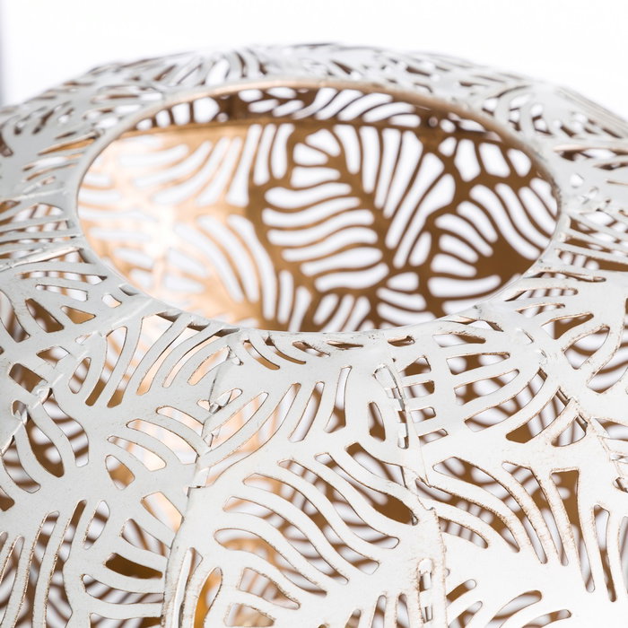 Lámpara Mesa Blanco Rozado Metal 27 X 27 X 28 cm