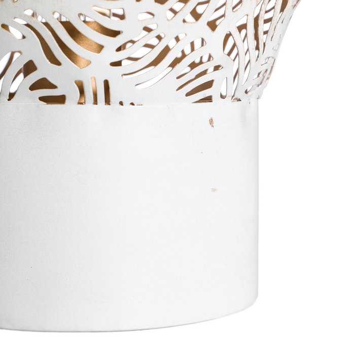 Lámpara Mesa Blanco Rozado Metal 27 X 27 X 28 cm