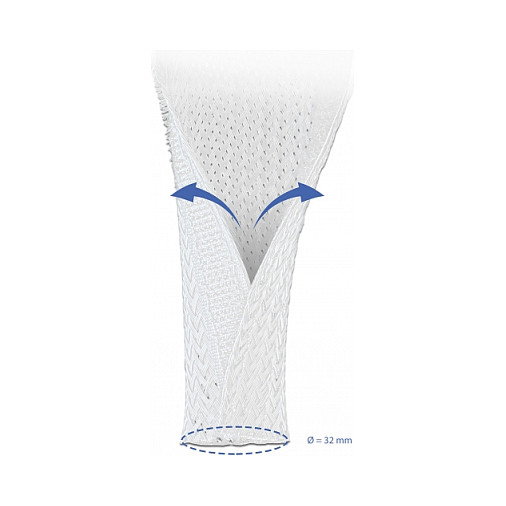 DeLOCK 20703 Funda trenzada con cierre de velcro Blanco 2 m x 32 mm
