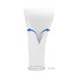 DeLOCK 20703 Funda trenzada con cierre de velcro Blanco 2 m x 32 mm
