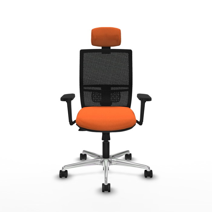PIQUERAS Y CRESPO Silla de oficina Yunquera Naranja y Negro PIQUERAS Y CRESPO Silla de oficina Yunquera Naranja y Negro
