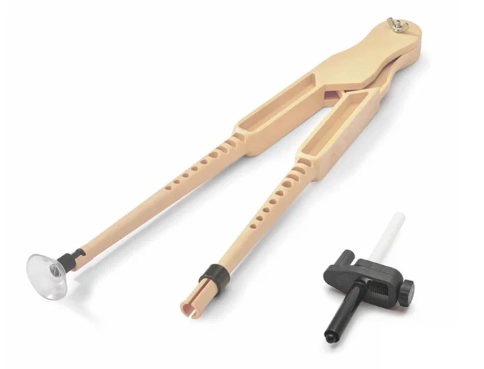 Faibo Compas para encerado de plástico imitación madera con adaptador, 42 cm