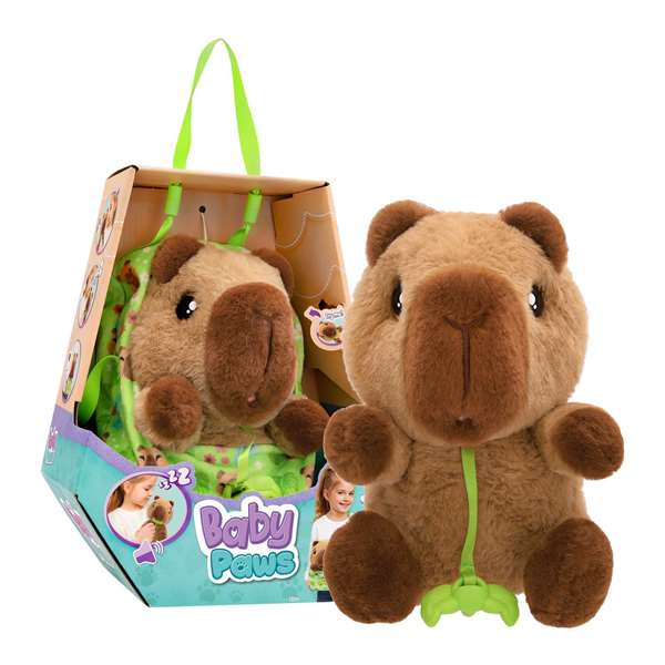 Imc Toys Peluche Baby Paws recién nacido Capybara