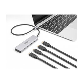 DeLOCK 64231 Hub USB Type-C con 4 puertos USB Type-C de 10 Gbps