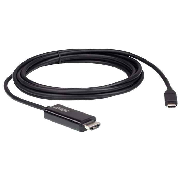 ATEN UC3238 Cable Convertidor USB-C a HDMI 4K Ultra HD 3840x2160 60Hz 2.7 Metros Negro ATEN UC3238 Cable Convertidor USB-C a HDMI 4K Ultra HD 3840x2160 60Hz 2.7 Metros Negro