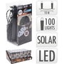 Basics Guirnalda Solar LED Blanco Frío 100 Leds 10m Exterior IP44 Baterías Recargables