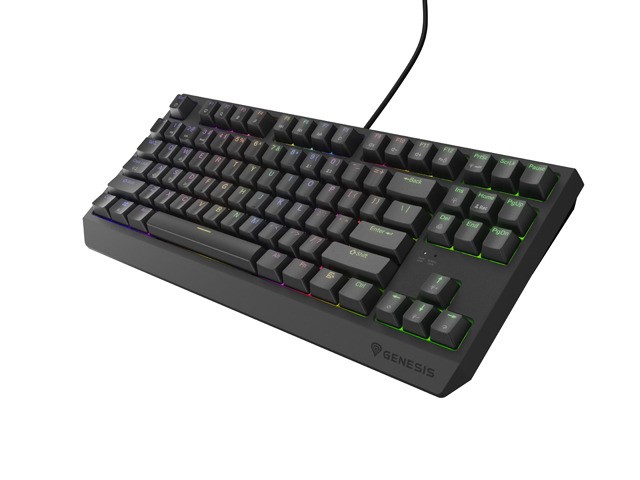 Genesis Thor 230 TKL Teclado Mecánico RGB Outemu Brown QWERTY Layout Polaco USB Negro