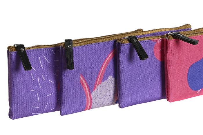 DKD Home Decor Love is in the air 23 Estuche Multicolor Rosa Canvas y Poliester (4 Unidades) 1 x 9 x 23 cm DKD Home Decor Love is in the air 23 Estuche Multicolor Rosa Canvas y Poliester (4 Unidades) 1 x 9 x 23 cm