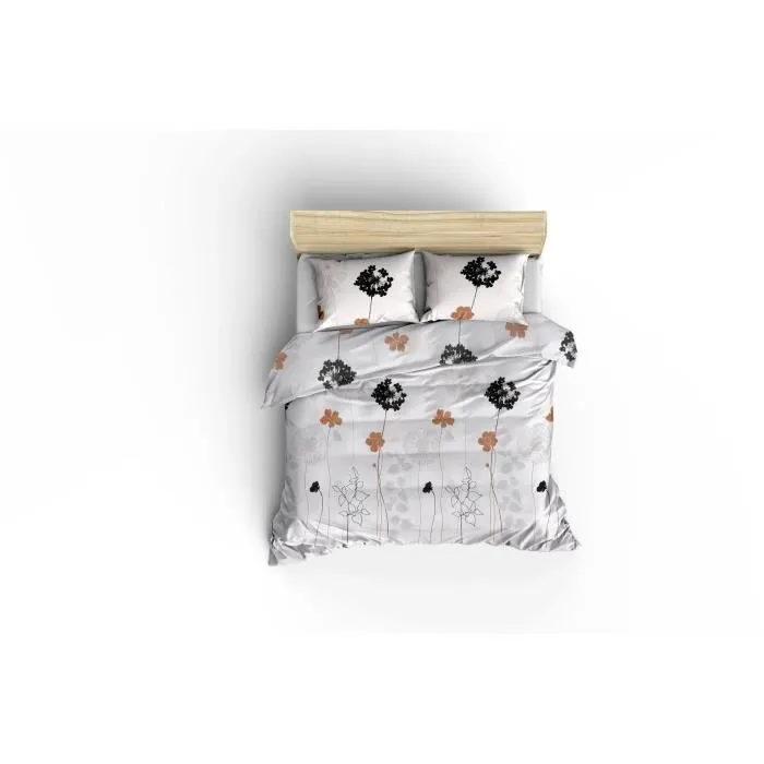 Juego de Cama Blanco 220x240 cm con 2 Fundas de Almohada 60x60 cm - 65% Algodón, 35% Poliéster - ASI8681181528631