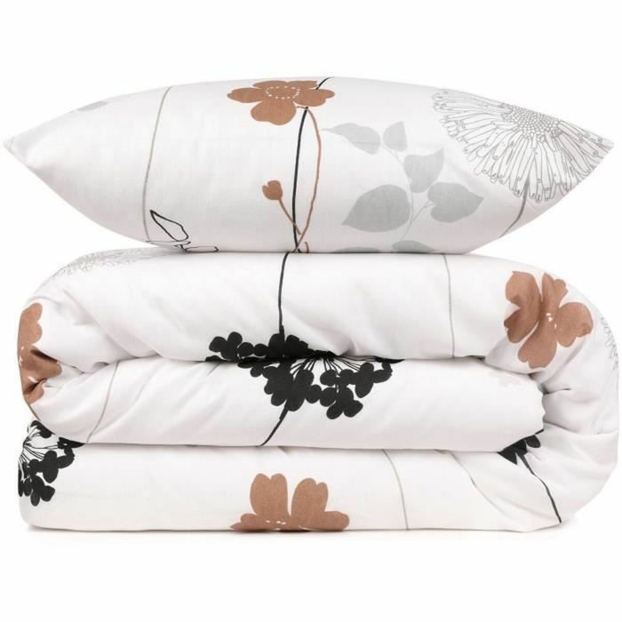 Aucune Juego de cama Blanco - 1 funda nórdica 220x240 cm + 2 fundas de almohada 60x60 cm