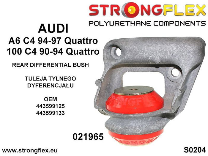 StrongFlex STF021965A Silentblock Trasero Diferencial 55 mm Sport