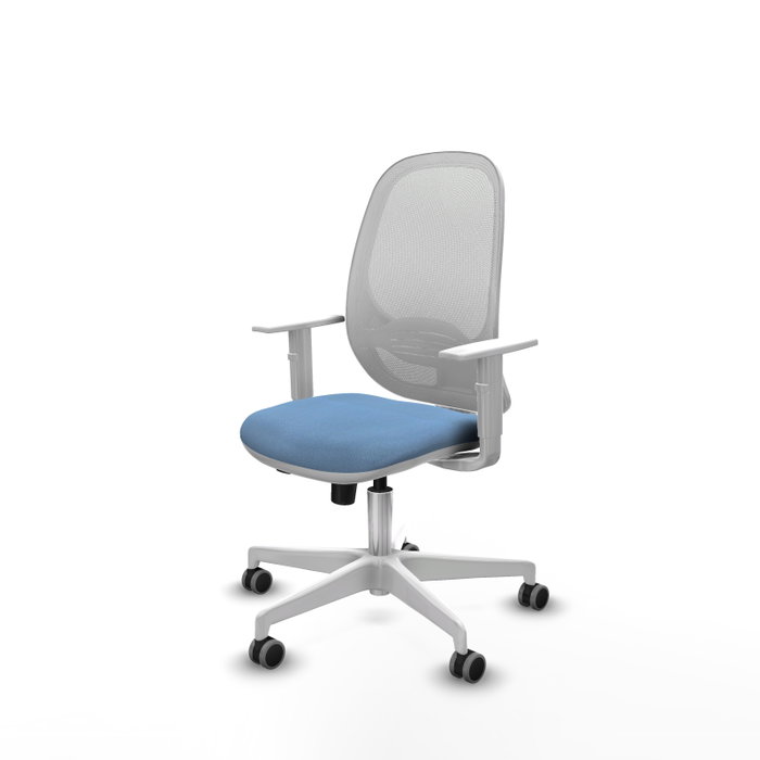 PIQUERAS Y CRESPO Silla de oficina Cilanco Azul cielo y Blanco