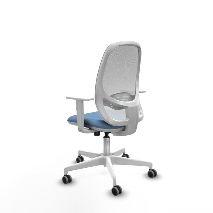 PIQUERAS Y CRESPO Silla de oficina Cilanco Azul cielo y Blanco