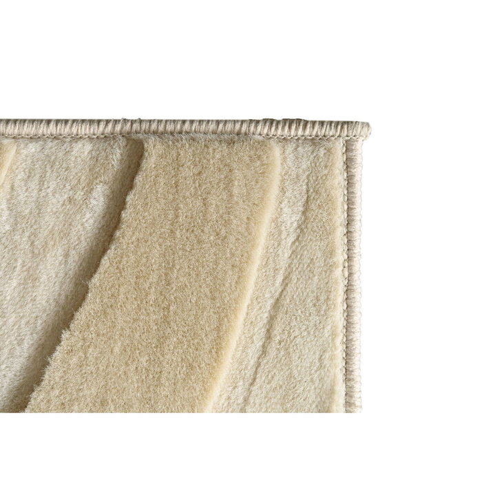 DKD Home Decor Alfombra de Poliéster Beige 140x200 cm Antideslizante