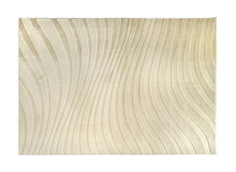 DKD Home Decor Alfombra de Poliéster Beige 140x200 cm Antideslizante