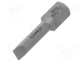 WERA Punta de destornillador plana TORSION 4x0.5mm 25mm