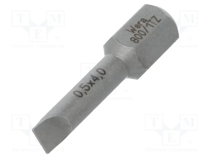 WERA Punta de destornillador plana TORSION 4x0.5mm 25mm WERA Punta de destornillador plana TORSION 4x0.5mm 25mm