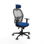 PIQUERAS Y CRESPO Silla de oficina Jorquera Azul y Gris