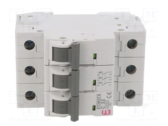 ETI POLAM Interruptor magnetotérmico ETIMAT 6 3P C32 6kA