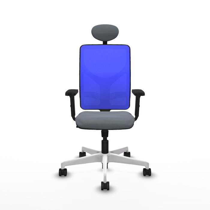 PIQUERAS Y CRESPO Silla de oficina Motilla con mecanismo Sincro, Gris y Azul PIQUERAS Y CRESPO Silla de oficina Motilla con mecanismo Sincro, Gris y Azul
