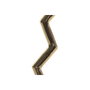 DKD Home Decor Lámpara de Sobremesa Zigzag Seta Dorado