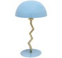 DKD Home Decor Lámpara de Sobremesa Zigzag Seta Dorado