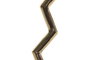 DKD Home Decor Lámpara de Sobremesa Zigzag Seta Dorado