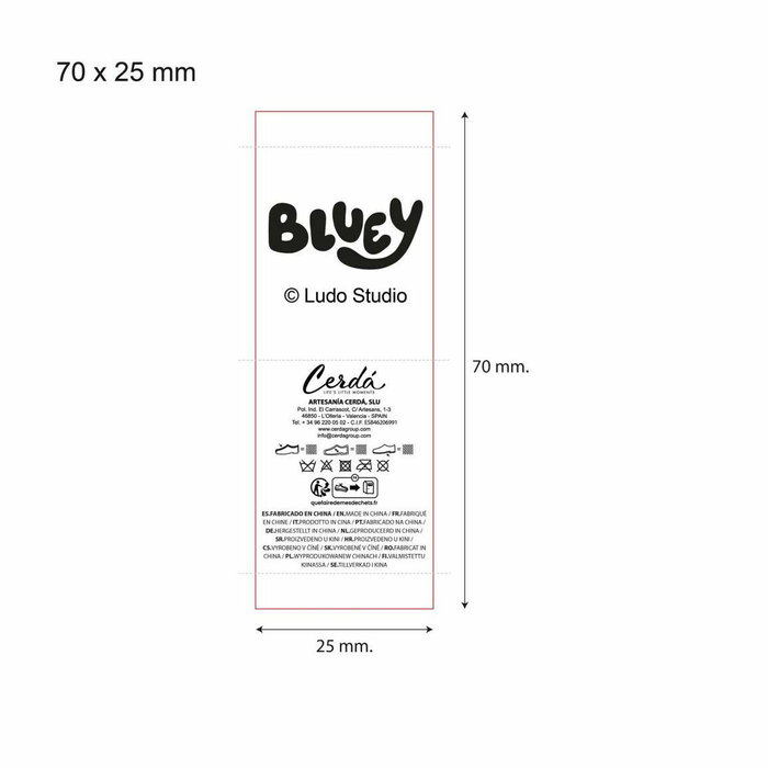 Cerdá Zapatillas de Casa Francesita Aplicaciones Bluey T22/23