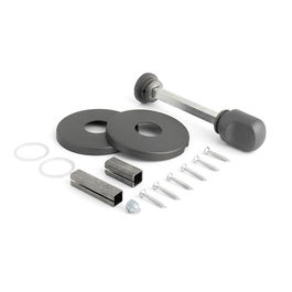 JANDEL Muletilla Desbloqueo Zamak Ø50x5 Mm Acabado Antracita Negro Latón Cromo Blanco para Puertas de Baño