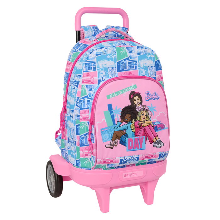 Safta Mochila Grande con Ruedas Barbie Compact Evolution
