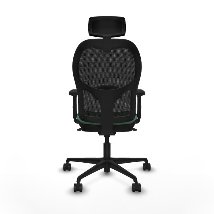 PIQUERAS Y CRESPO Silla de oficina Jorquera con mecanismo Sincro, verde esmeralda y negro PIQUERAS Y CRESPO Silla de oficina Jorquera con mecanismo Sincro, verde esmeralda y negro